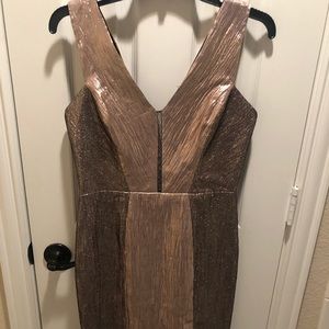 Metallic cocktail dress
